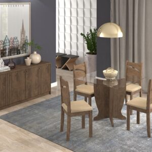 Juego de Comedor Luana 4 Sillas
