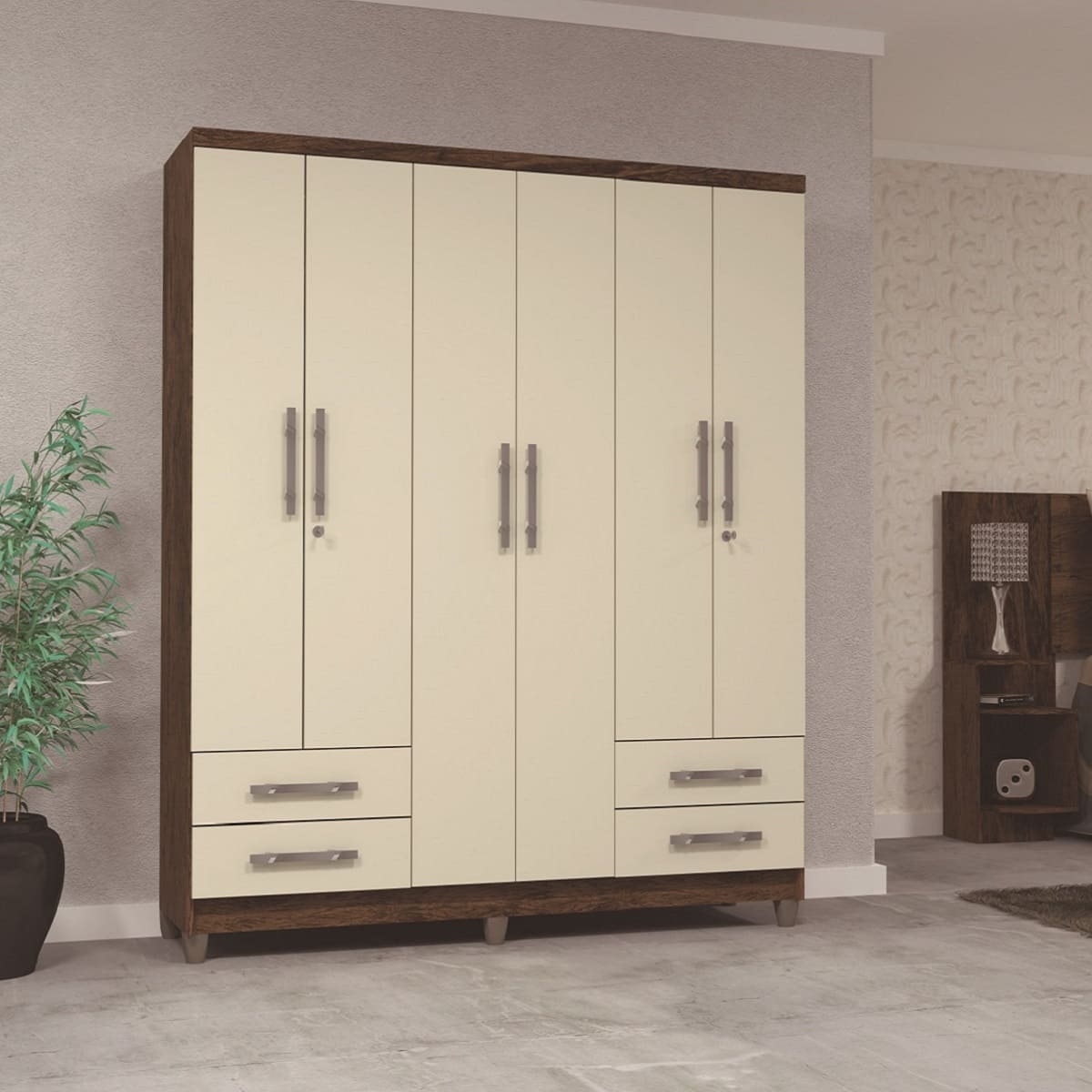 Closet Imbua 6 Puertas 4 Cajones Closet Imbua 6 Puertas 4 Cajones