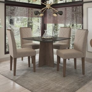 Juego de Comedor Marina 4 Sillas.