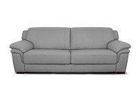 Sofa 100% Cuero 3 Cuerpos Lisboa Gris Sofa 100% Cuero 3 Cuerpos Lisboa Gris